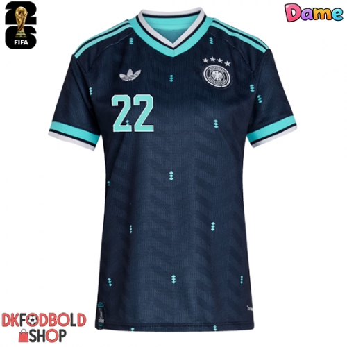 Tyskland David Raum #22 Udebanetrøje Dame VM 2026 Kort ærmer